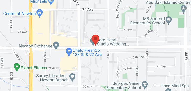 map of 709 13935 72 AVENUE